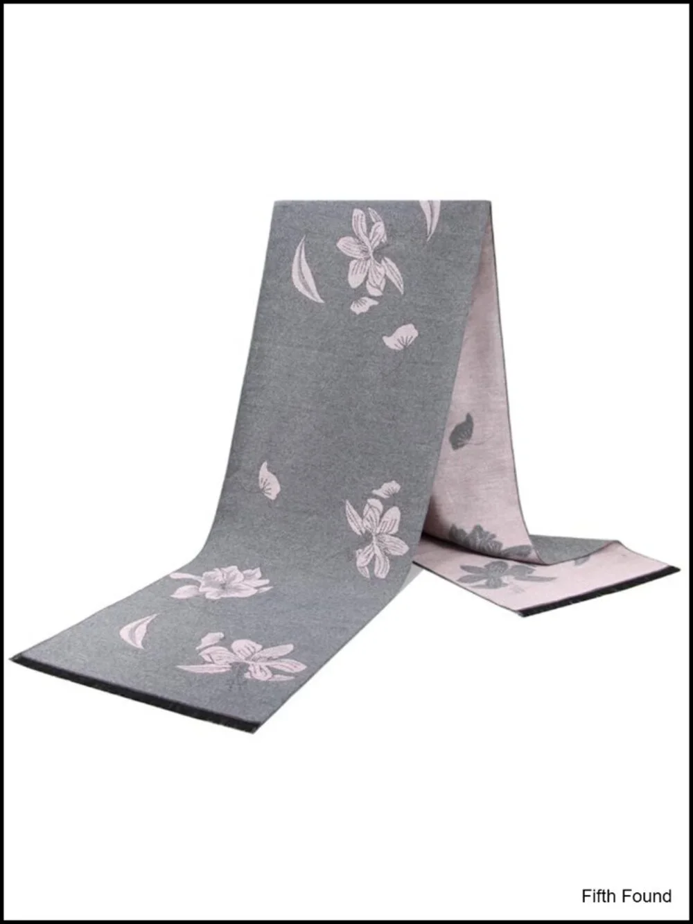 Women's Floral Jacquard Scarf Soft Warm Winter Fashion Wrap Shawl